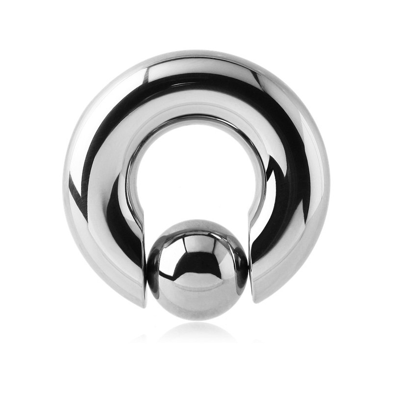 Anneau fermé avec boule à clipper acier 316L gros diamètre BCX - Catalogue  Bijoux Piercing