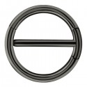 Bijou téton avec contour anneau - barre 1,6 mm acier noir BKSNC 15