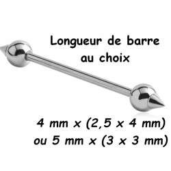 Barre 1,6 mm acier 316L boule/pic BLTH