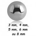 Boule acier 316L, à visser 1,6 mm B