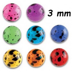 Boule acrylique U.V. mouchetée / tachetée, à visser 1,2 mm MUPD 13