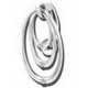 Bijou nombril inversé 3 anneaux avec brillants blanc acier 316L SSJBK 53