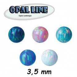 Boule opale synthétique à visser 1,2 mm MOPB