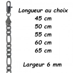 Chaine acier figaro 6 mm DB 1399