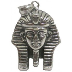 Pendentif tête pharaon Toutankhamon acier HPD116