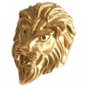 Bague tête de lion acier doré HBAT0658D