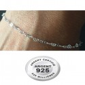 Chaine cheville argent 925 coeurs filigrane 2,5 mm CV 67