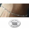 Chaine cheville argent 925 coeurs filigrane 2,5 mm CV 67