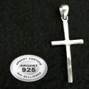 Pendentif croix chrétienne MM argent 925 P 099