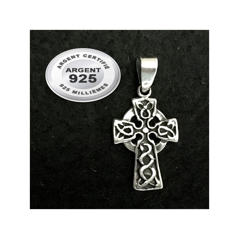 Croix Celtique 1,5cm Pendentif en Argent Argent Sterling 