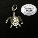 Pendentif tortue marine articulée argent 925 P 438