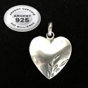 Pendentif coeur décoratif argent 925 PAR028