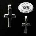 Pendentif croix chrétienne large MM argent 925 P 101