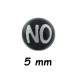 Boule acrylique dessin NO, à visser 1,6 mm UPD 39