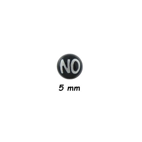 Boule acrylique dessin NO, à visser 1,6 mm UPD 39