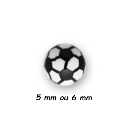 Boule ballon foot acrylique, à visser 1,6 mm UPD 04