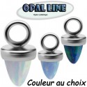 Accessoire charm pic en opale pour personnaliser bijoux en acier chirurgical ABH 17