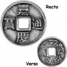 Accessoire charm pièce feng shui pour personnaliser bijoux en acier chirurgical ABH 01