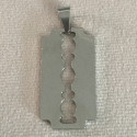 Pendentif lame rasoir acier SSP-117