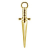 Accessoire charm poignard pour personnaliser bijoux en COCR NF or fin GPABH 34 - exemple