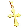 Pendentif croix gothique PM acier doré SSPM-7060-G